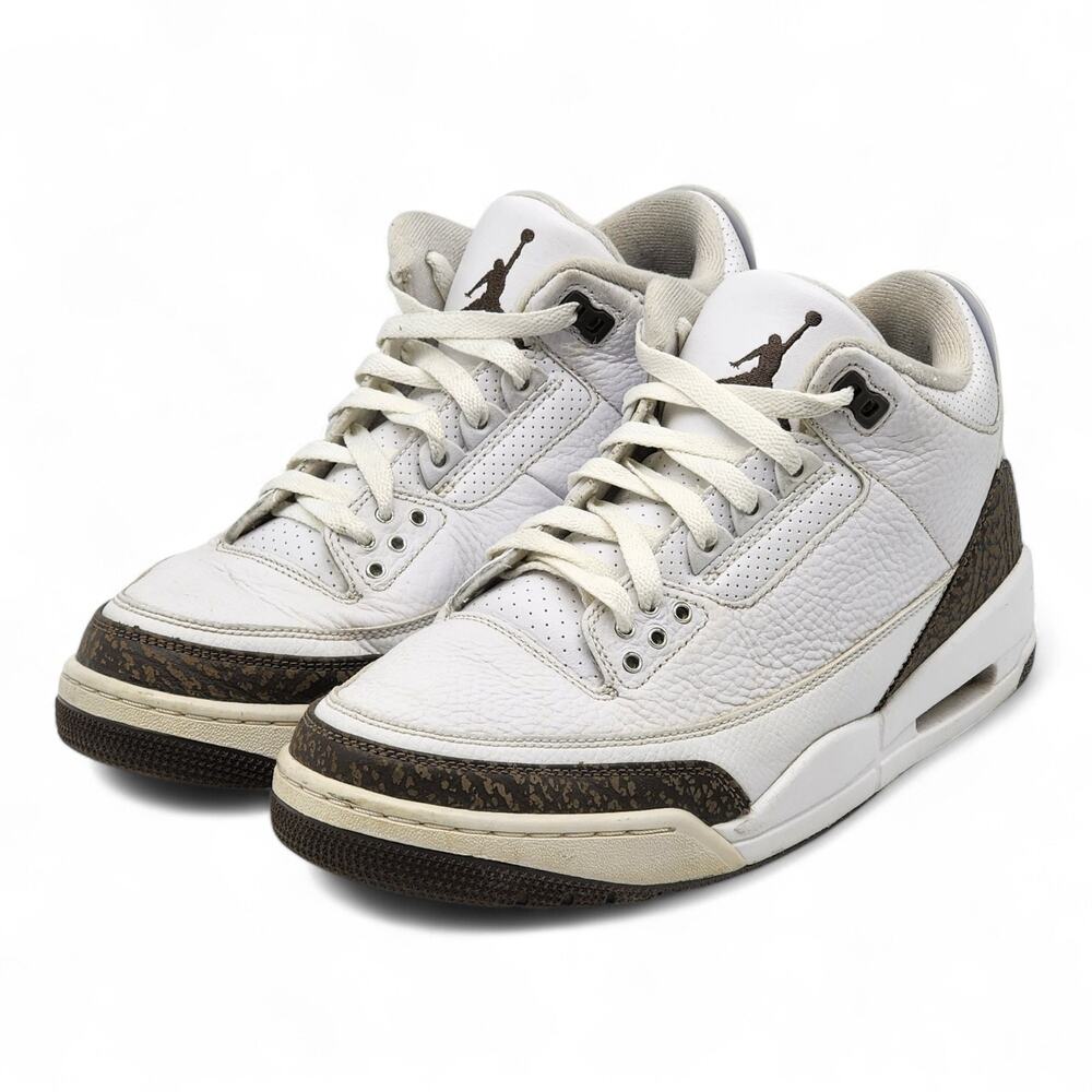 Jordan 3 Retro 2018 136064-122 Leather Basketball Shoes White Mocha US 9.5
